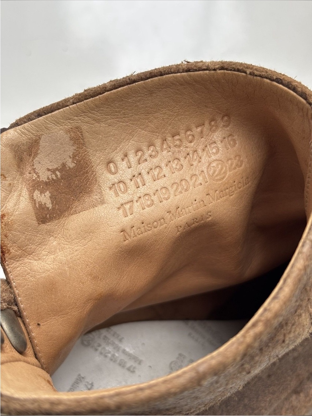 Maison Martin Margiela vintage Brown Split-Toe tabi Suede Boots. Rare ! - Picture 13 of 16